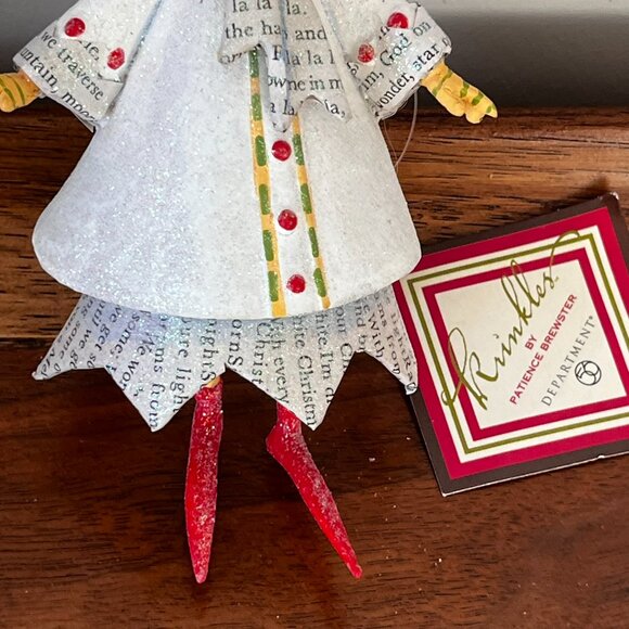 Department 56 Patience Brewster Krinkles Christmas Ornament "Fa La La Lady" READ - Picture 5 of 12